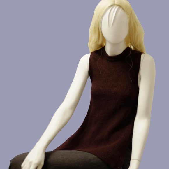 COPY - Wilfred Burgundy Durandal Wool Sleeveless Sweater Vest chucky knit Size … - Picture 10 of 10